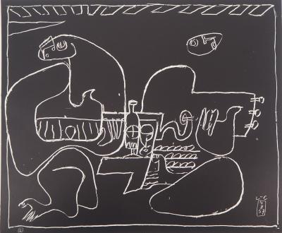 LE CORBUSIER : Deux Musiciennes, 1957 - Lithographie originale signée 2
