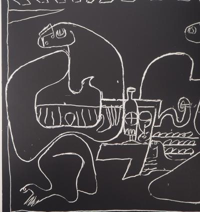 LE CORBUSIER : Deux Musiciennes, 1957 - Lithographie originale signée 2