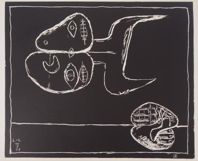 LE CORBUSIER : Taureau et Mains, 1957 - Lithographie originale signée 2