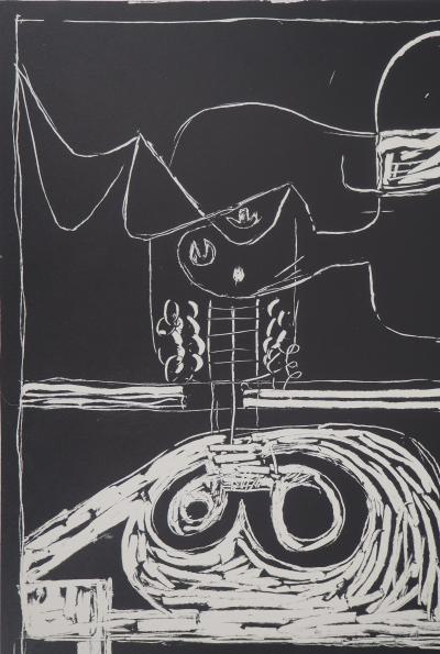 LE CORBUSIER : Taureau la tête dans les étoiles, 1957 - Lithographie originale signée 2