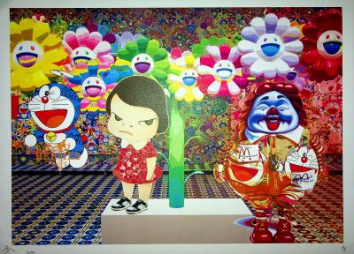 Death NYC - Evil Ronald and Nara in Murakami’s world, 2020 - Original signed screenprint 2