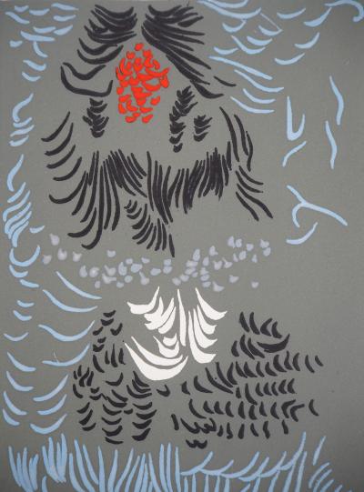 Jacques HEROLD - Algues marines surréalistes, 1975 - Gravure originale signée 2
