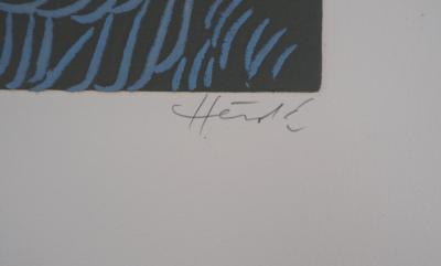 Jacques HEROLD - Algues marines surréalistes, 1975 - Gravure originale signée 2