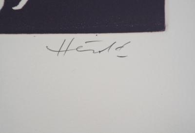 Jacques HEROLD - Oiseaux surréalistes , 1975 - Gravure originale signée et numérotée 2