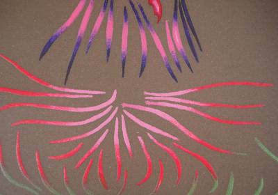 Jacques HEROLD - Fleur de célosie abstraite, 1975 - Gravure originale signée et numérotée 2