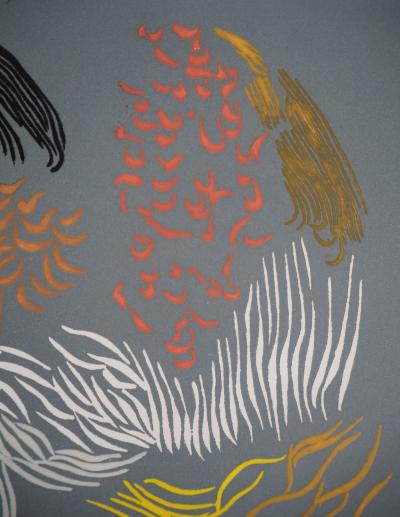 Jacques HEROLD - La transcendance du paon, 1975 - Gravure originale 2