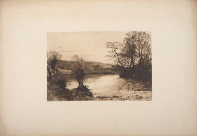 John Postle HESELTINE : Branscombe, Dyon, 1881 - Gravure originale signée 2