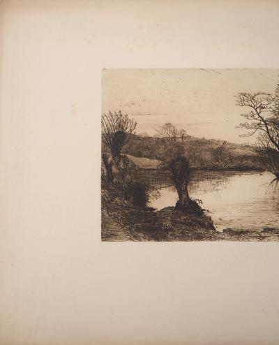 John Postle HESELTINE : Branscombe, Dyon, 1881 - Gravure originale signée 2