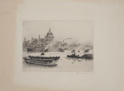 James GRANT : Cathédrale Saint-Paul de Londres - Gravure originale signée 2