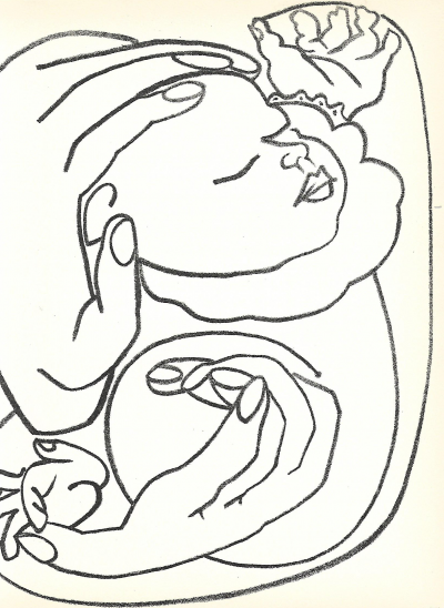 Francoise GILOT - Pages d’Amour, 1951 - Lithographie originale 2
