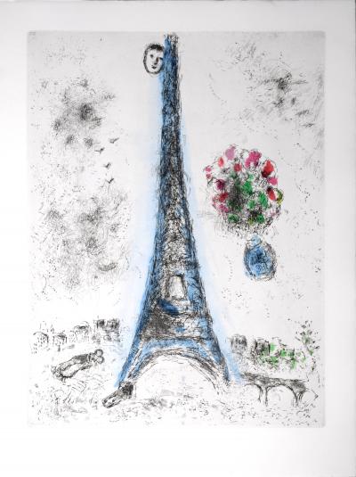 Marc CHAGALL - Celui qui dit les choses sans rien dire XVI, 1976  - Original etching 2