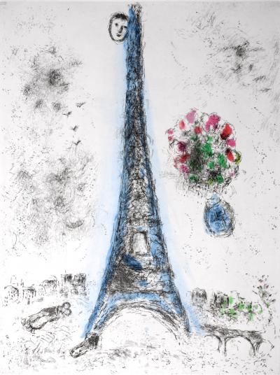 Marc CHAGALL - Celui qui dit les choses sans rien dire XVI, 1976  - Original etching 2
