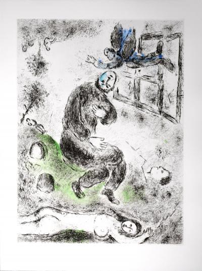 Marc CHAGALL - Celui qui dit les choses sans rien dire VI, 1976  - Original etching 2