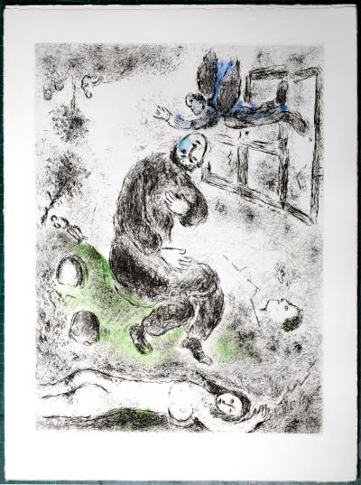 Marc CHAGALL - Celui qui dit les choses sans rien dire VI, 1976  - Original etching 2