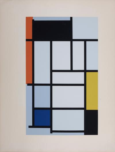 Piet MONDRIAN (d’après) - Composition Rouge Jaune Bleu, 1921 (1957) - Sérigraphie 2