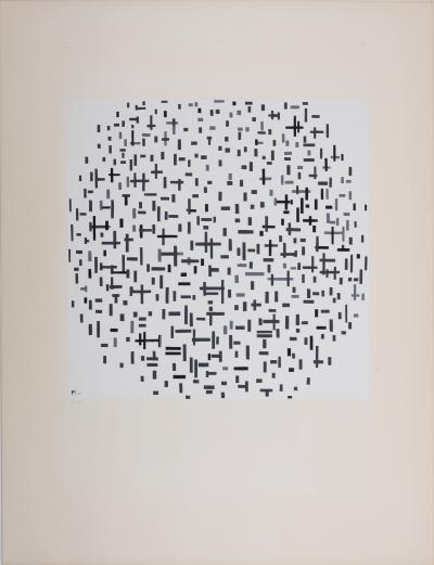 Piet MONDRIAN (d’après): Composition de lignes, 1917 - Sérigraphie 2