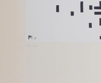 Piet MONDRIAN (d’après): Composition de lignes, 1917 - Sérigraphie 2