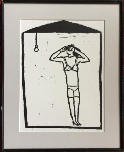 Jean DESMIER - Maîtresses 1,2,3 et 4 - Linogravures originales signées 2
