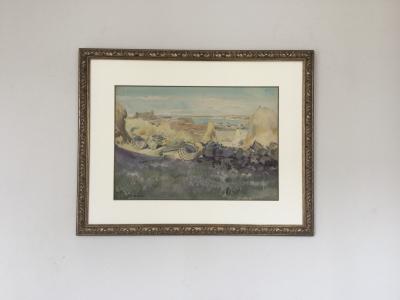 Henry DETOUCHE - Côte bretonne, vers 1890 - Aquarelle signée 2