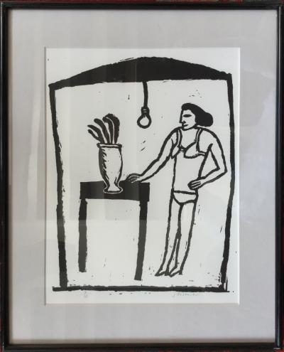 Jean DESMIER - Maîtresses 1,2,3 et 4 - Linogravures originales signées 2