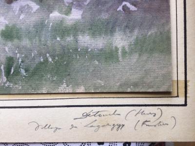 Henry DETOUCHE - Côte bretonne, vers 1890 - Aquarelle signée 2