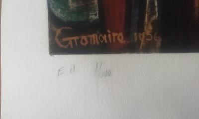 Marcel GROMAIRE - 14 juillet à Paris, 1956 - Lithographie signée au crayon 2