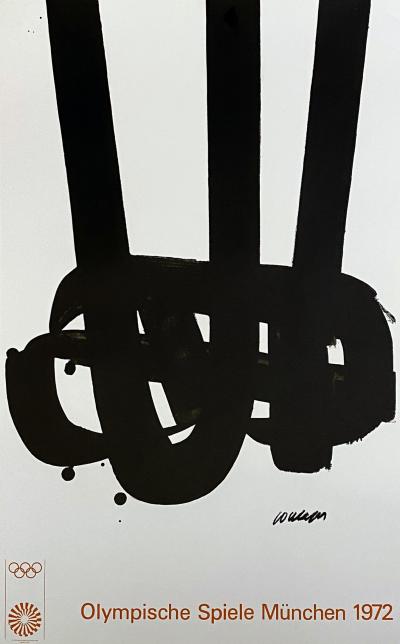 Pierre SOULAGES (1919 - ) - Olympische Spielen München, 1972 - Affiche sérigraphiée originale 2
