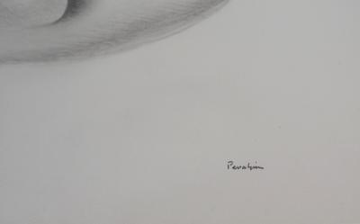 Jules PERAHIM - J’écris dans le sexe de l’univers, 1972 - Dessin original signé 2