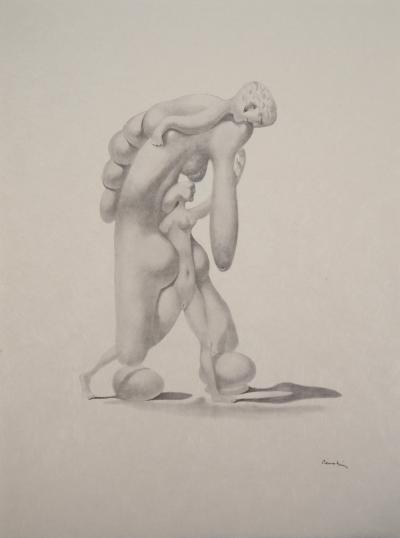 Jules PERAHIM - Nus surréalistes, 1972 - Héliogravure originale signée 2