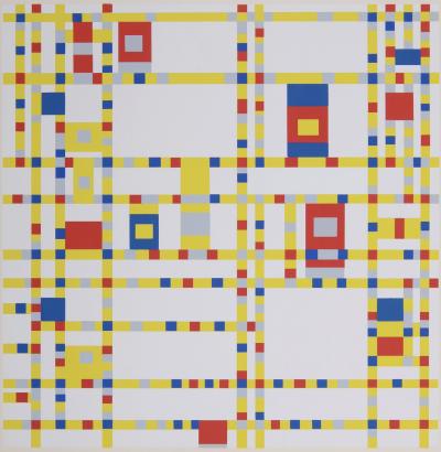 Piet MONDRIAN (After) - Broadway boogie woogie 1943 (1957) Sérigraphie en édition limitée 2