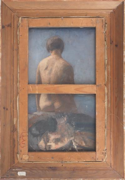 Jules CAVAILLES - Entrée du château - Huile sur toile signée 2