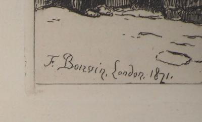 François BONVIN : Le vieux Londres, 1871 - Gravure originale signée 2