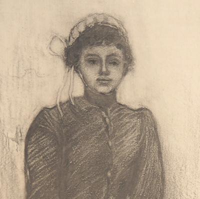 Henri BOUTET : Bretagne : Portrait de femme cancalaise - Gravure originale signée 2