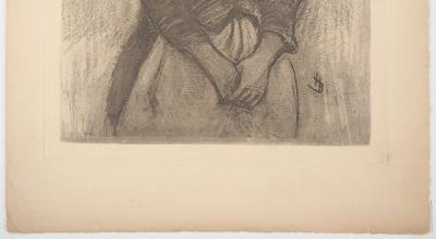 Henri BOUTET : Bretagne : Portrait de femme cancalaise - Gravure originale signée 2