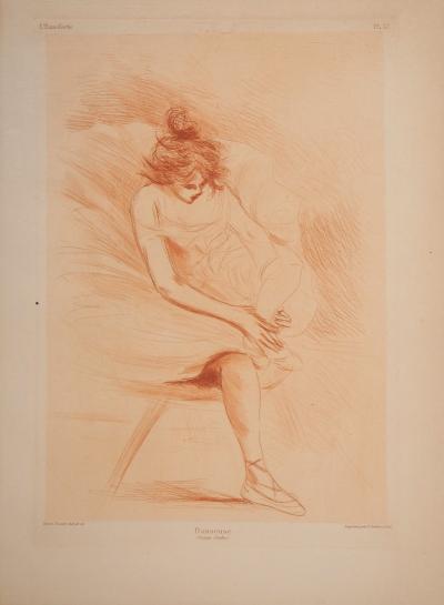 Henri BOUTET : Danseuse - Gravure originale 2