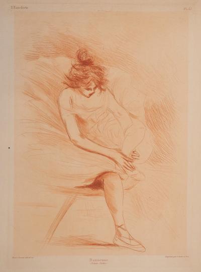 Henri BOUTET : Danseuse - Gravure originale 2