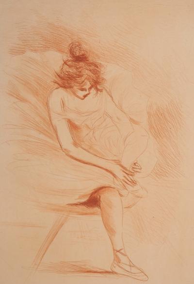 Henri BOUTET : Danseuse - Gravure originale 2
