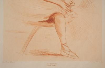 Henri BOUTET : Danseuse - Gravure originale 2