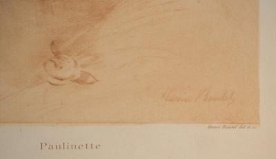 Henri BOUTET : Profil de jeune fille, Paulinette - Gravure originale signée 2