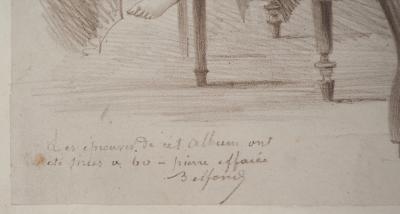 Henri BOUTET : Modèle dans un atelier, 1897 - Lithographie originale signée 2