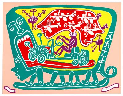 Yvon TAILLANDIER - Land 5, 1990 - Lithographie originale signée au crayon 2