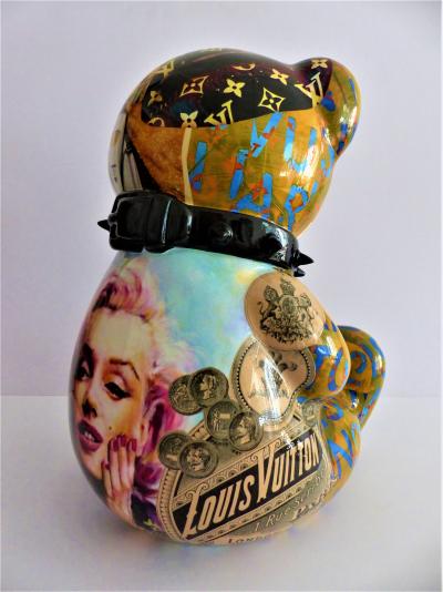 Patrick KONRAD - Pop Art Crazy Bear  - Sculpture 2