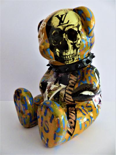Patrick KONRAD - Pop Art Crazy Bear - Sculpture - Revelations - Plazzart