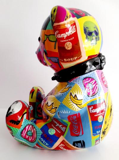 Patrick KONRAD - Pop Art Crazy Bear  - Sculpture 2
