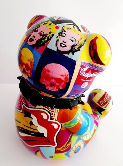 Patrick KONRAD - Pop Art Crazy Bear  - Sculpture 2