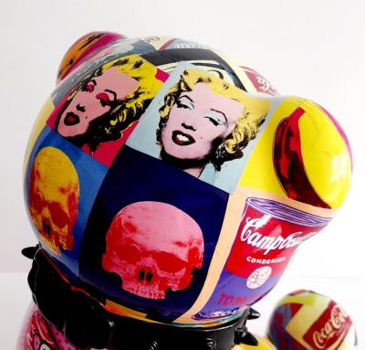 Patrick KONRAD - Pop Art Crazy Bear  - Sculpture 2