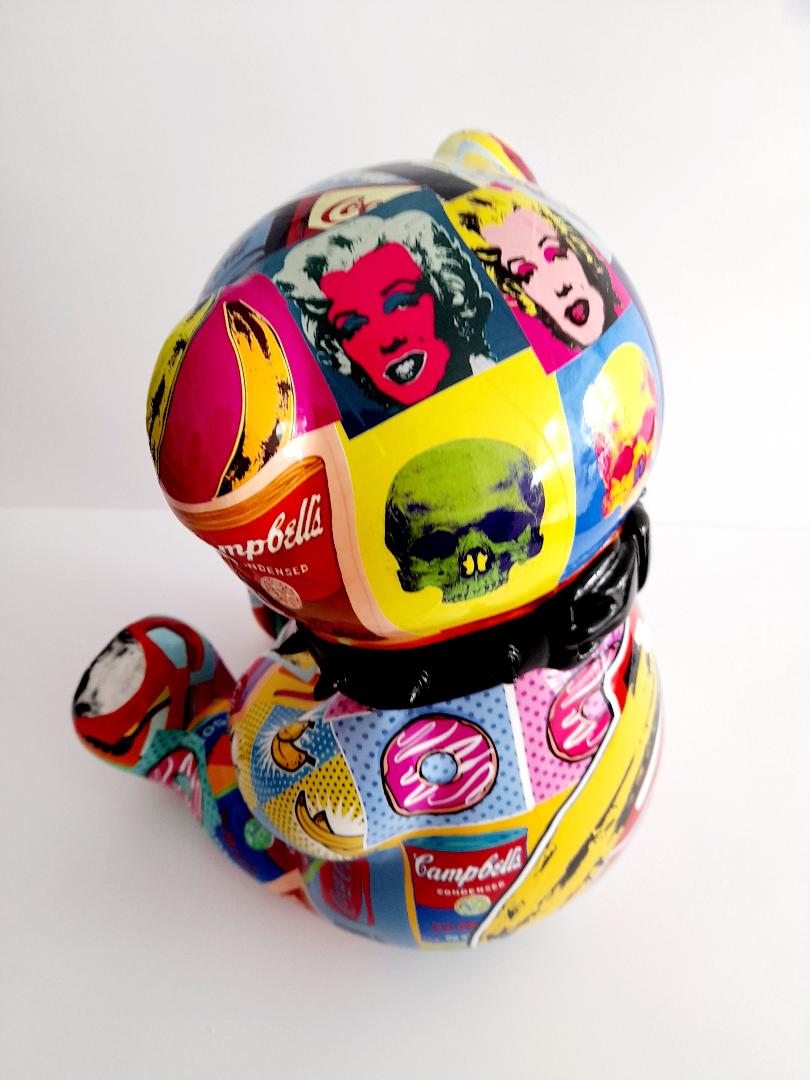 Patrick KONRAD - Pop Art Crazy Bear - Sculpture - Revelations - Plazzart