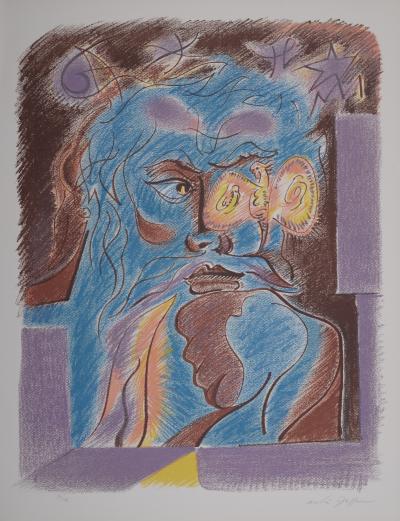 Andre MASSON  - Le Philosophe Au Papillon,1975 - Original hand-signed lithograph 2