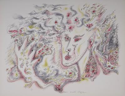 Andre MASSON  - Satan,1975 - Original hand-signed lithograph 2