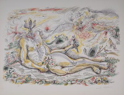 Andre MASSON - Le prince Iris, 1975 - Lithographie originale signée à la main 2